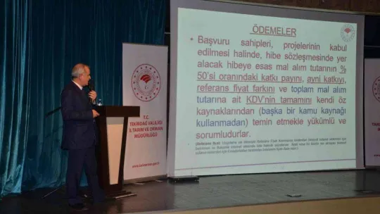Tekirdağlı çiftçiler suyu tasarruflu kullanmayı öğrendi