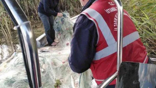 Terkos Gölü'nde kaçak balık avına 11 bin 140 TL ceza