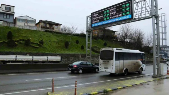 Trafikte sensörlü uygulama