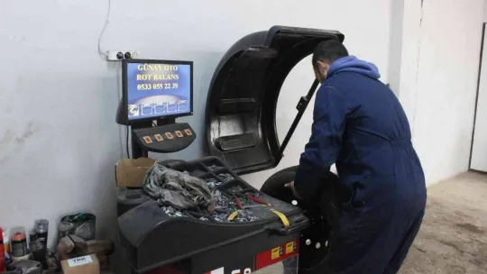 Trakya'da lastikçilerde 'kış lastiği' yoğunluğu