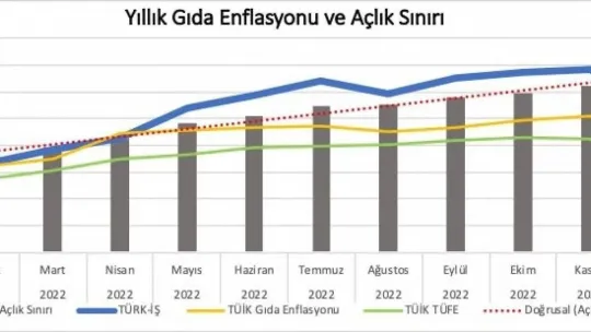 Türk-İş Sendikası 2023 yılı Ocak ayının açlık ve yoksulluk sınırı oranlarını paylaştı