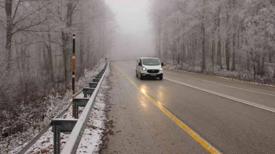 Türkiye-Bulgaristan sınırı beyaza büründü