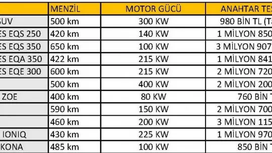 Türkiye'de elektrikli piyasası kızışıyor