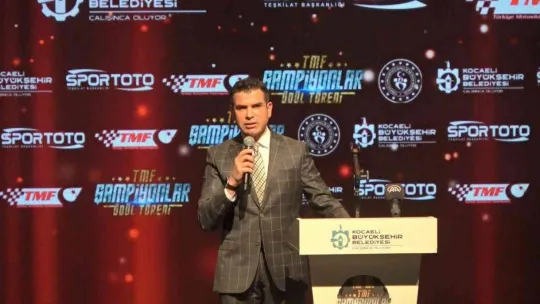 Türkiye Motosiklet Federasyonu'ndan İHA'ya plaket