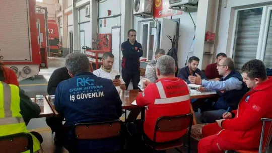 Türkiye'nin en büyük tersanelerine yangın ve iş güvenliği eğitimi