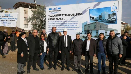 Tuzcumurat mahalle evi temeli atıldı