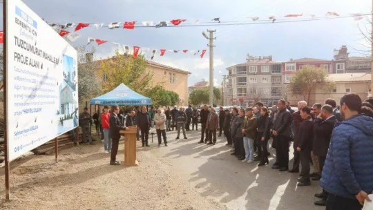 Tuzcumurat mahalle evi temeli atıldı