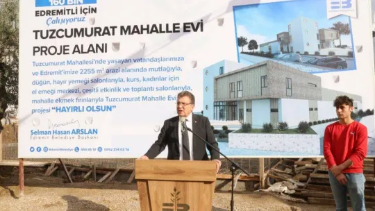 Tuzcumurat mahalle evi temeli atıldı