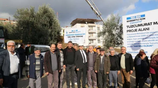 Tuzcumurat mahalle evi temeli atıldı