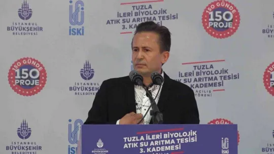 Tuzla Belediye Başkanı Şadi Yazıcı'ya İSKİ atık su arıtma tesisi açılışında saldırı