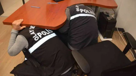 Ülke genelinde yapılan tatbikata polis ekipleri de katıldı