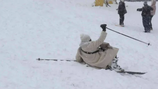 Uludağ'da beklenen kar...35 santimetreye ulaştı