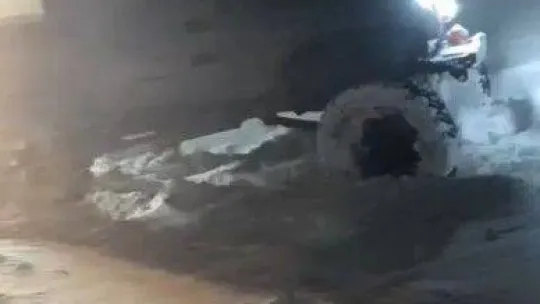 Uludağ'da yoğun karda mahsur kalan aile böyle kurtarıldı