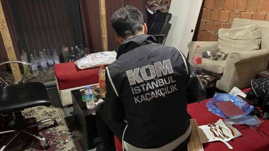 Ümraniye'de depoya sahte alkol operasyonu: 1 gözaltı