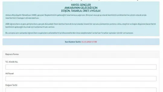 Üniversite öğrencileri ve genç girişimciler için 'Özgün Proje Yarışması'