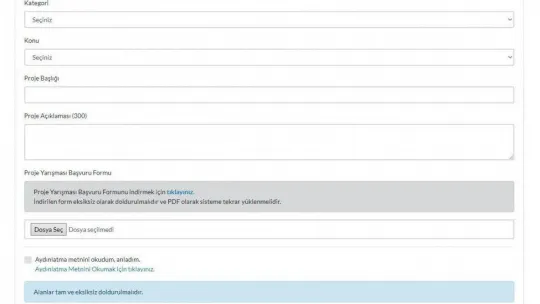 Üniversite öğrencileri ve genç girişimciler için 'Özgün Proje Yarışması'