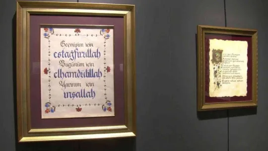 Üsküdar'da 'Harflerle El Ele Kaligrafi Sergisi' sanatseverlerle buluştu