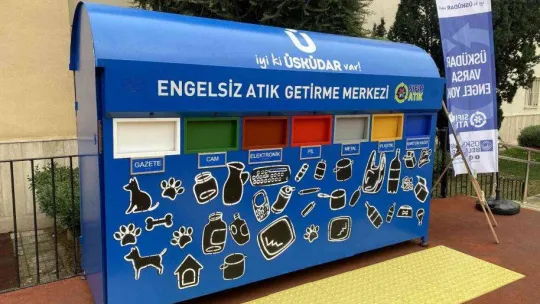 Üsküdar'da görme engelliler, atıklarını sesli sensörler aracılığıyla ayrıştırabilecek