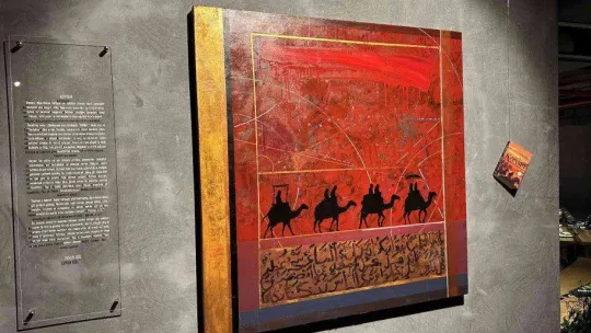 Üsküdar'da İskender Pala'nın 13 romanı 13 resme dönüştü