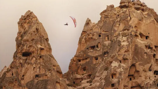 Valentin Delluc, Kapadokya'da bir ilki gerçekleştirdi