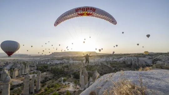 Valentin Delluc, Kapadokya'da bir ilki gerçekleştirdi