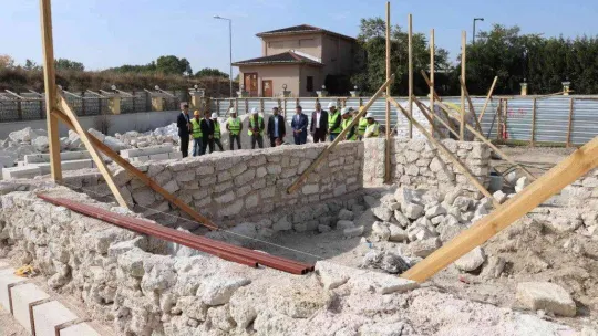 Vali Kırbıyık, Balaban Paşa Mescidi inşasını inceledi