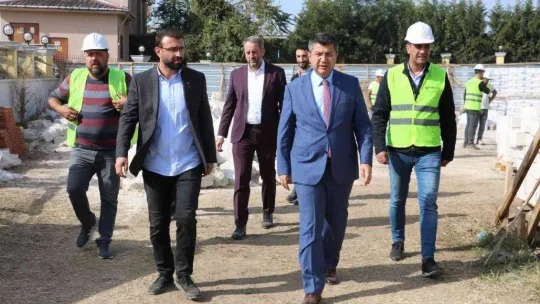 Vali Kırbıyık, Balaban Paşa Mescidi inşasını inceledi