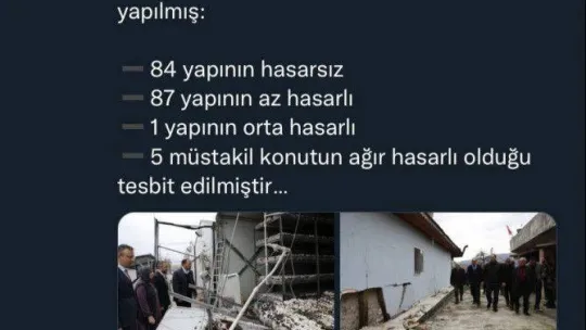 Vali Oktay, 5.9'luk depremde Sakarya'da 93 yapının hasar gördüğünü açıkladı