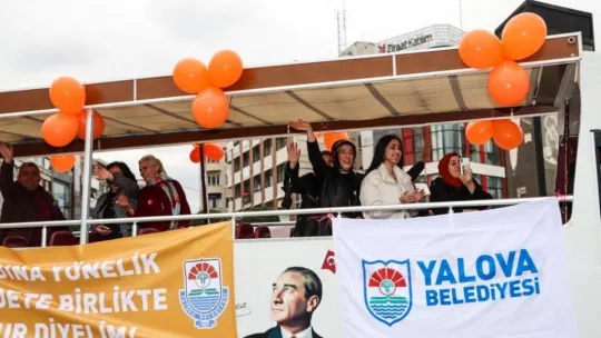 Yalova'da kadına yönelik şiddete karşı farkındalık oluşturan etkinlik