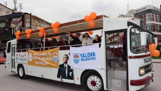 Yalova'da kadına yönelik şiddete karşı farkındalık oluşturan etkinlik
