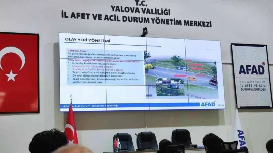 Yalova'da kazalarda olay yeri eğitimi verildi