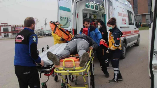 Yaralı sürücüye tesadüf müdahale