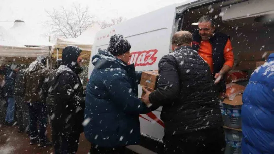 Yardım konvoyu Elbistan için yola çıktı