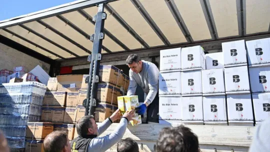 Yardım tırları deprem bölgesine ulaştı