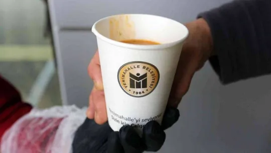Yenimahalle Belediyesi'nden vatandaşa çorba ikramı