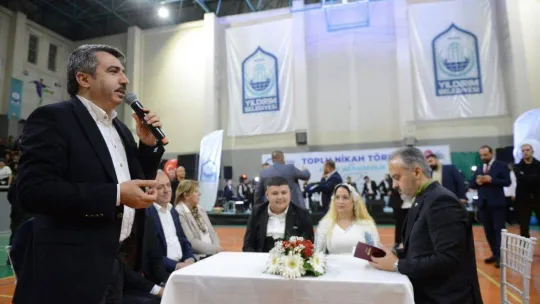 Yıldırım'da Roman çiftlere toplu nikah töreni