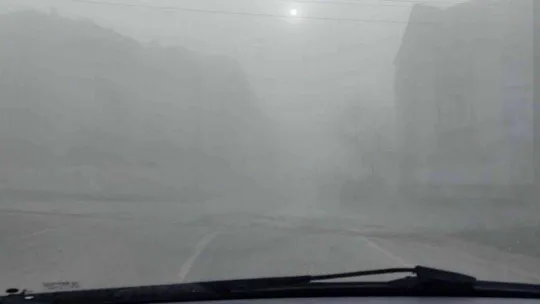 Yoğun sis hayatı olumsuz etkiledi