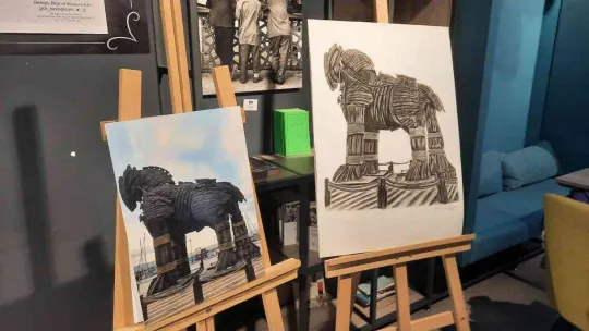 Yunus Emre Enstitüsü'nün Güney Afrika'daki iki öğrencisi İstanbul'da sergi açtı