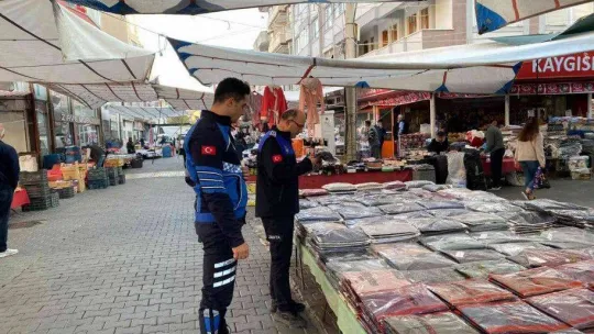 Zabıta pazaryerlerini denetliyor