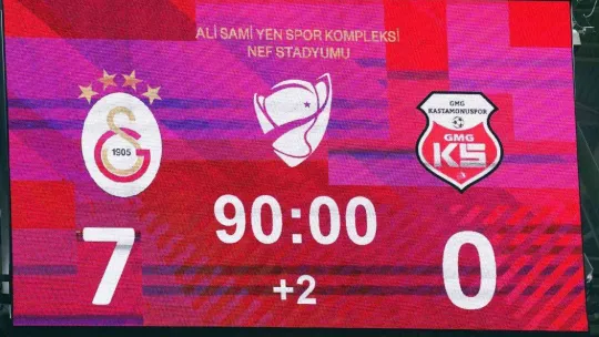 Ziraat Türkiye Kupası: Galatasaray: 7 - Kastamonuspor: 0