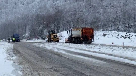 Zonguldak'ta kar yağışı etkili oldu