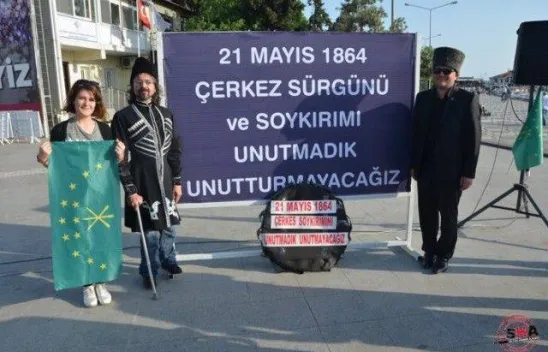 Çerkes Sürgünü ve Soykırımı unutulmadı