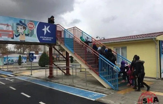 Çilli Anaokulu öğrencileri trafik eğitiminde