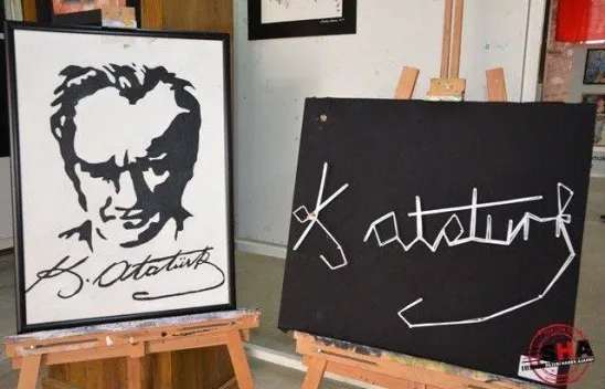 TOKİ Cumhuriyet Anadolu Lisesi resimlerini sergiledi