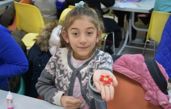 Çocuklar Anneleri ile birlikte öğreniyor