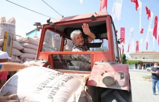 Beycilerli Çiftçiler Tohumluk Arpa Sevinci Yaşadı