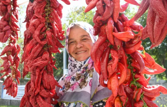 Sayalar'da hem biber hem hizmet şenliği