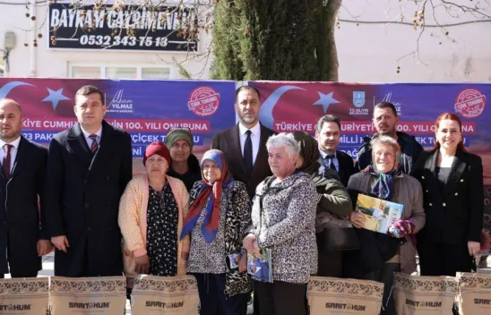 Silivri'de milli Ayçiçek tohumları ücretsiz dağıtılıyor