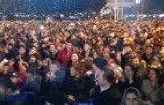 Silivri'de 2014 coşkuyla karşılandı