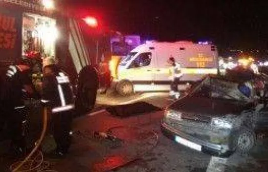 TEM otoyolunda kaza 1 ölü 1 ağır yaralı